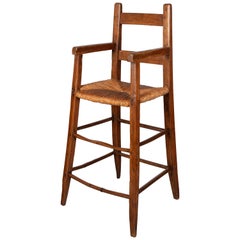 19th Century Country French Child's High Chair