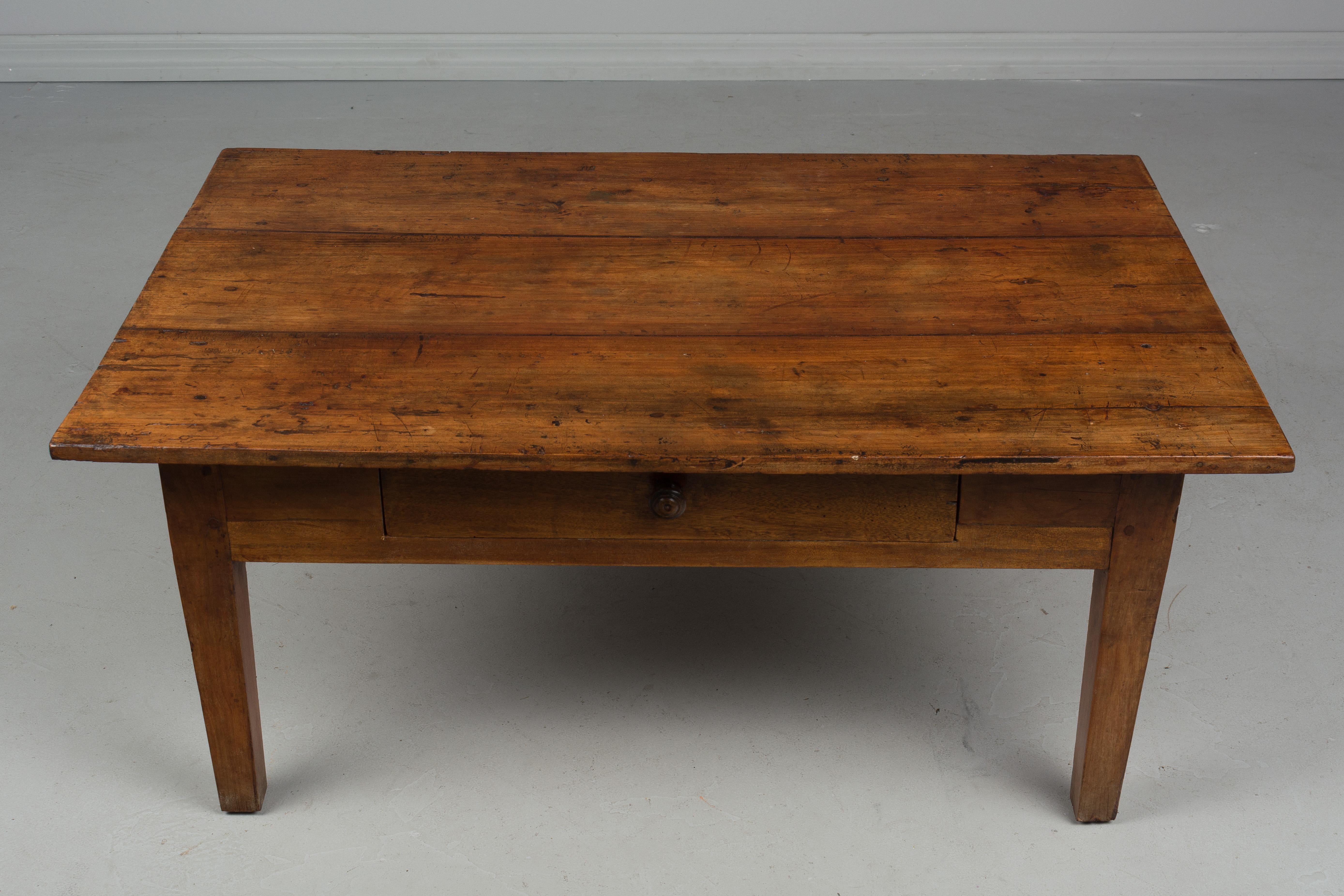 Hand-Crafted 19th Century Country French Coffee Table