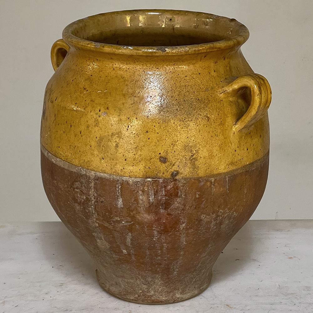 Hand-Crafted 19th Century Country French Confit Pot For Sale