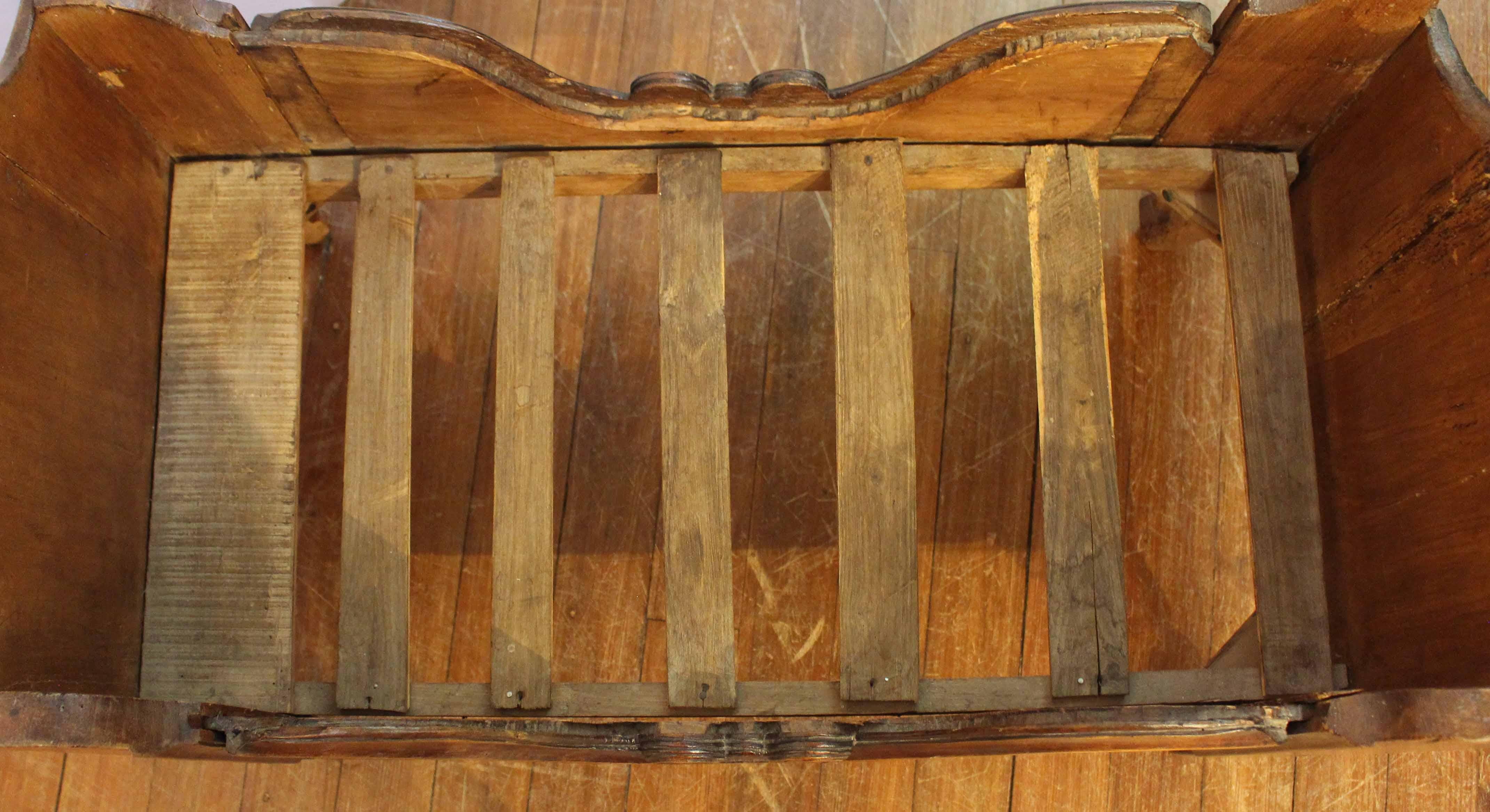 Carved 19th Century, Country French Directoire Period Infant's Bed For Sale