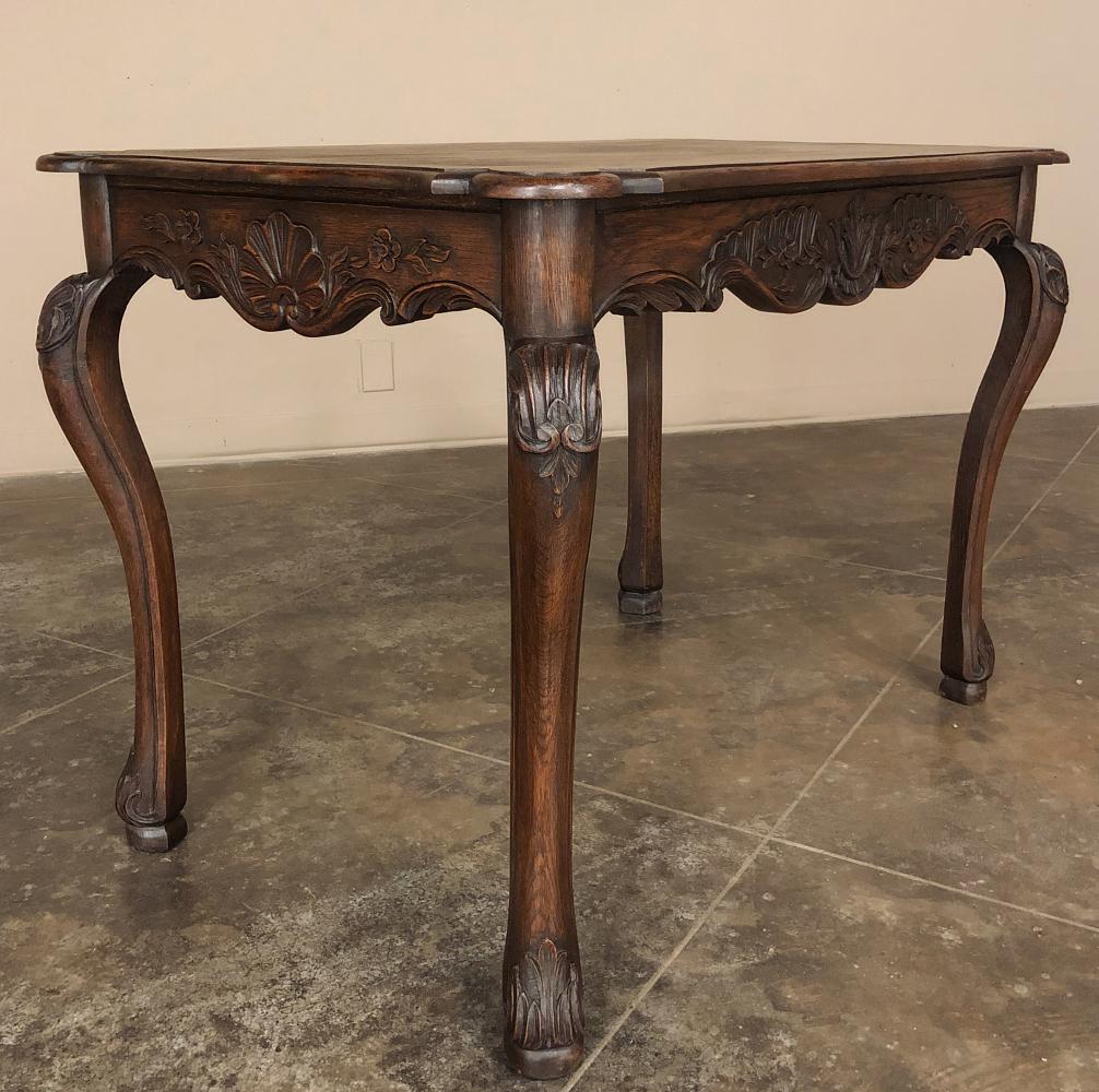 Oak 19th Century Country French End Table For Sale