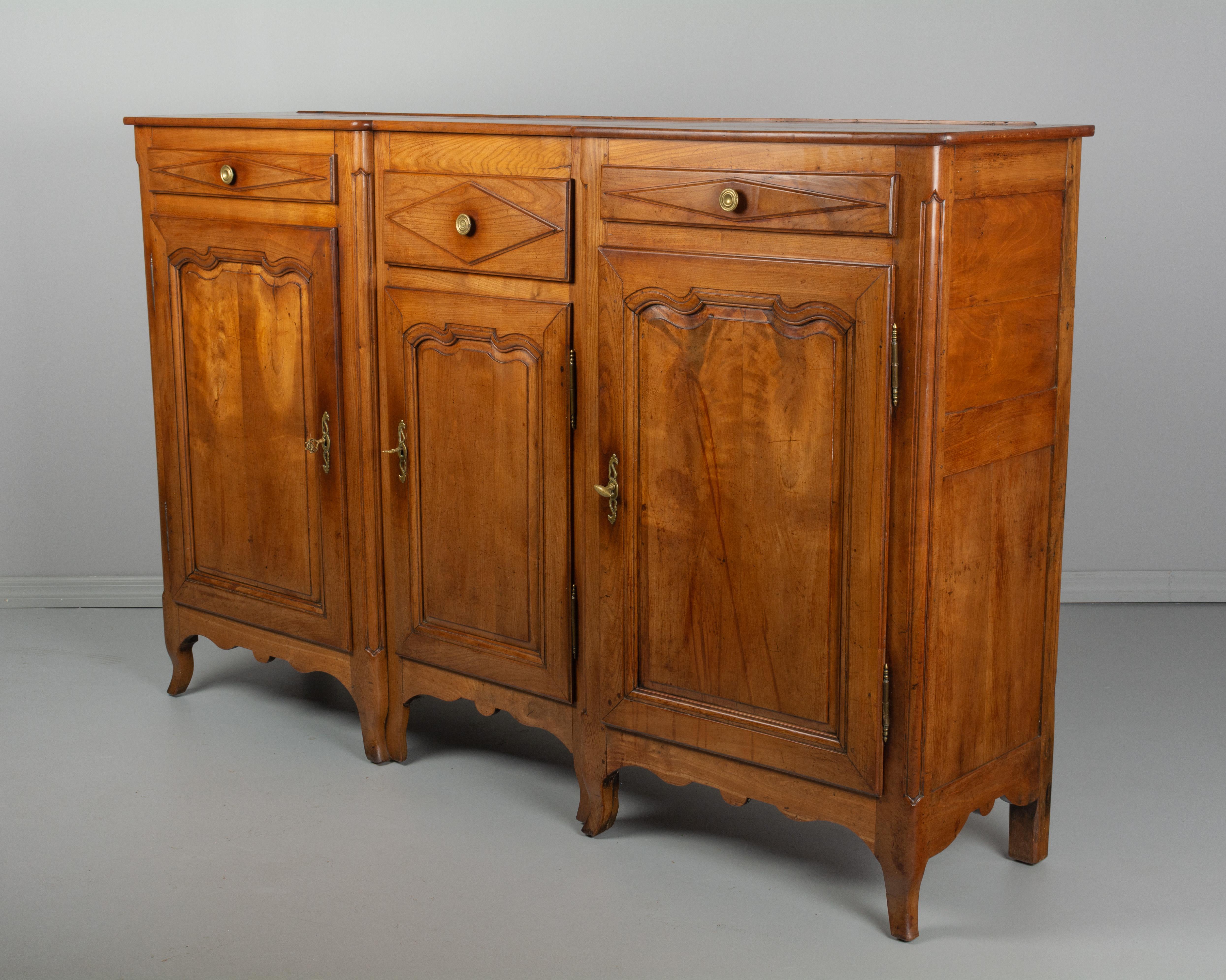 French Provincial 19th Century Country French Enfilade or Sideboard