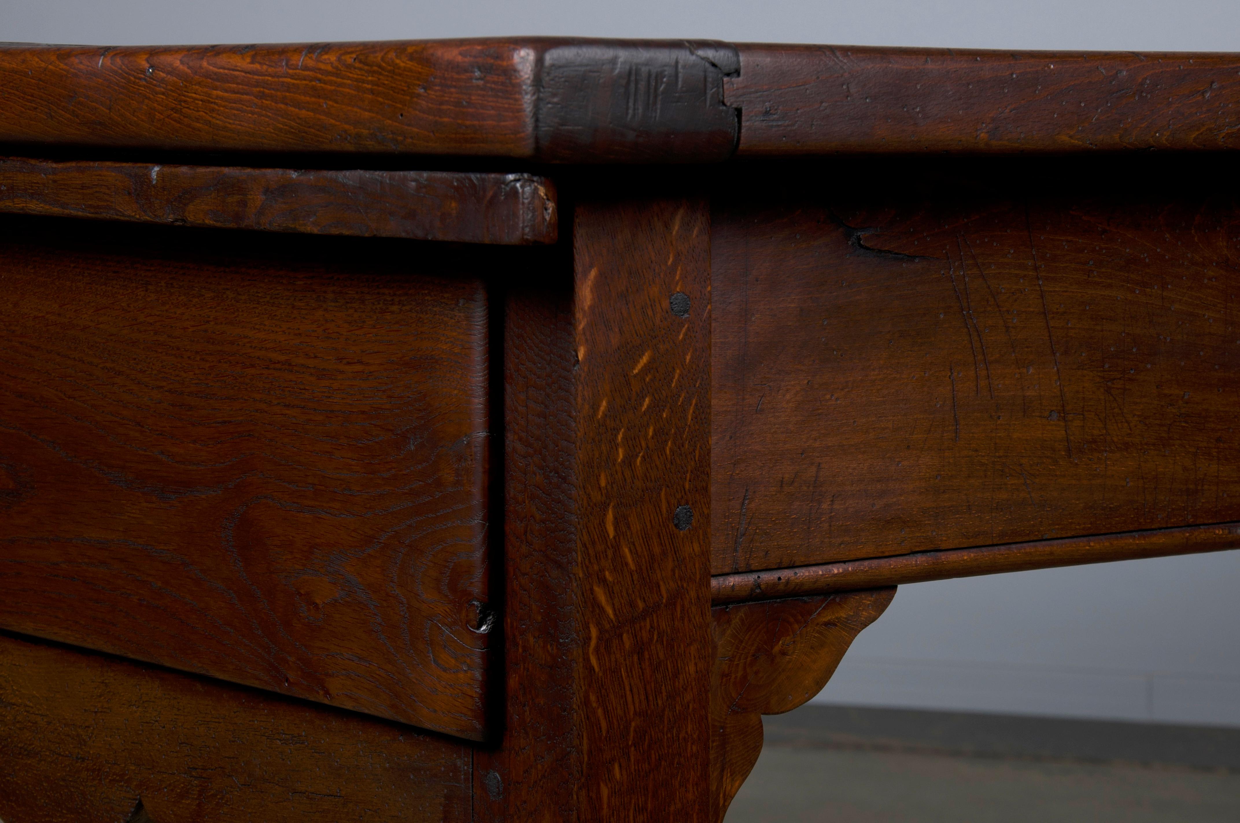 19th Century Country French Farmhouse Harvest Table 11