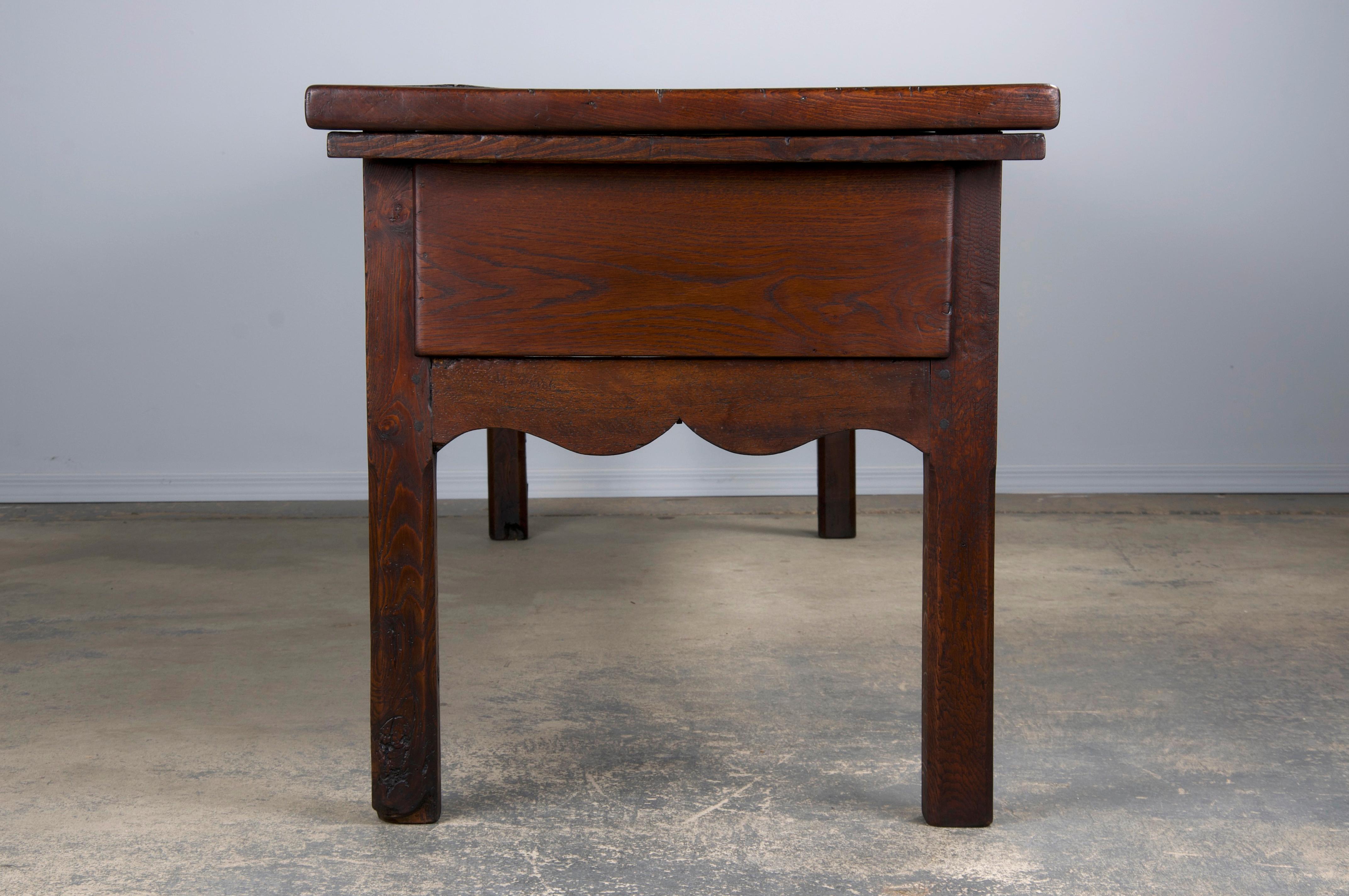 19th Century Country French Farmhouse Harvest Table 12