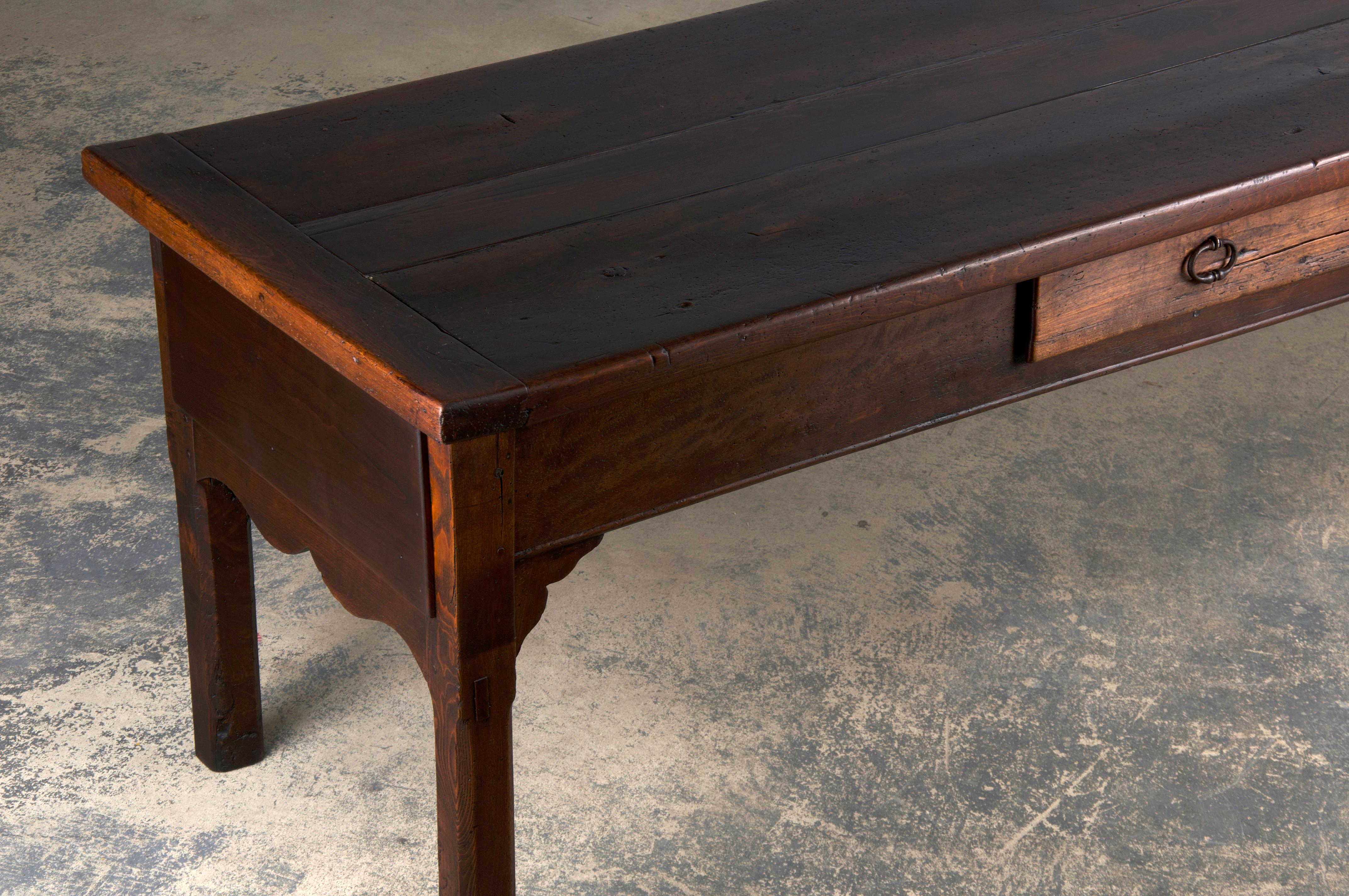 19th Century Country French Farmhouse Harvest Table 1