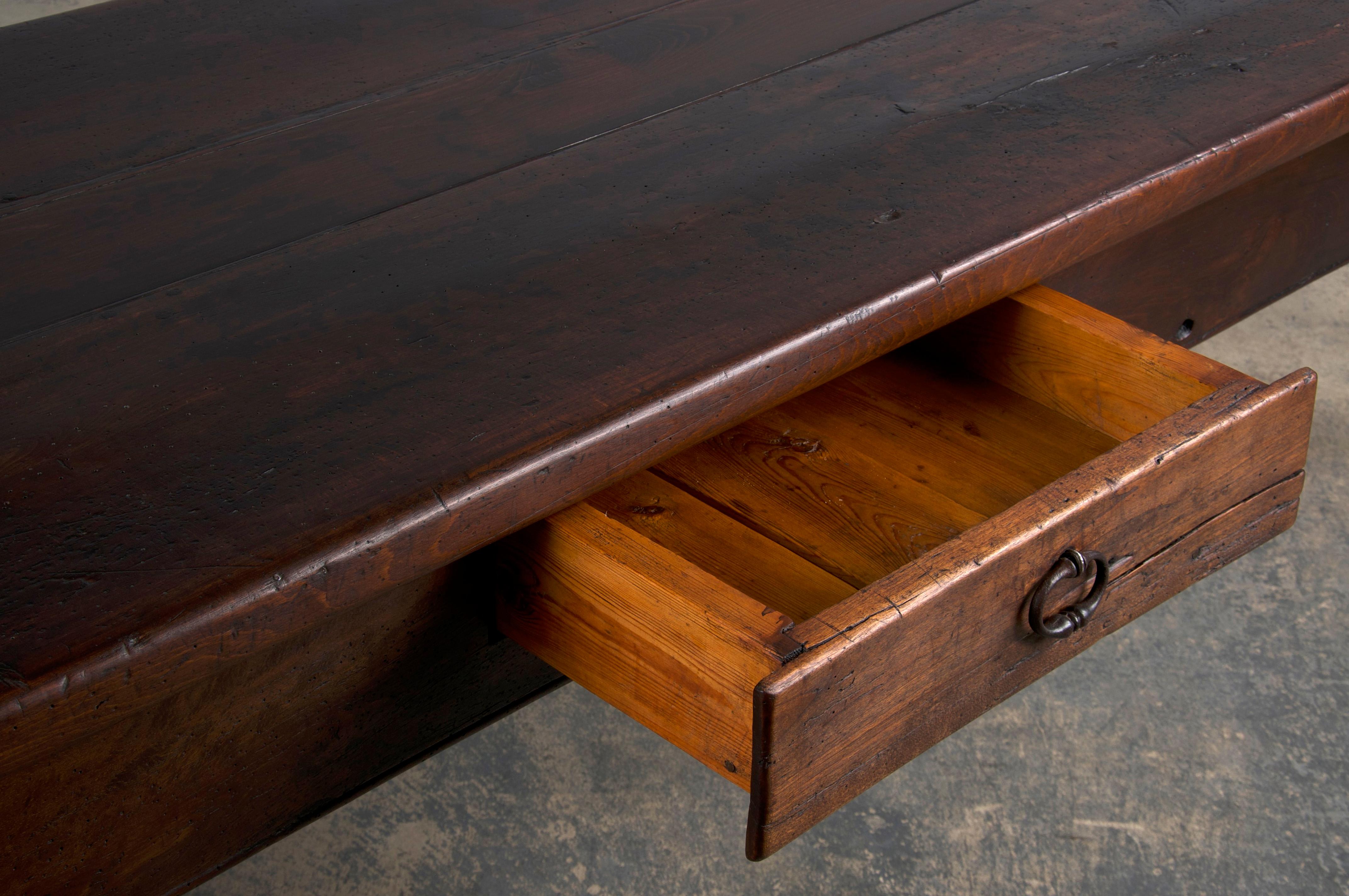 19th Century Country French Farmhouse Harvest Table 3