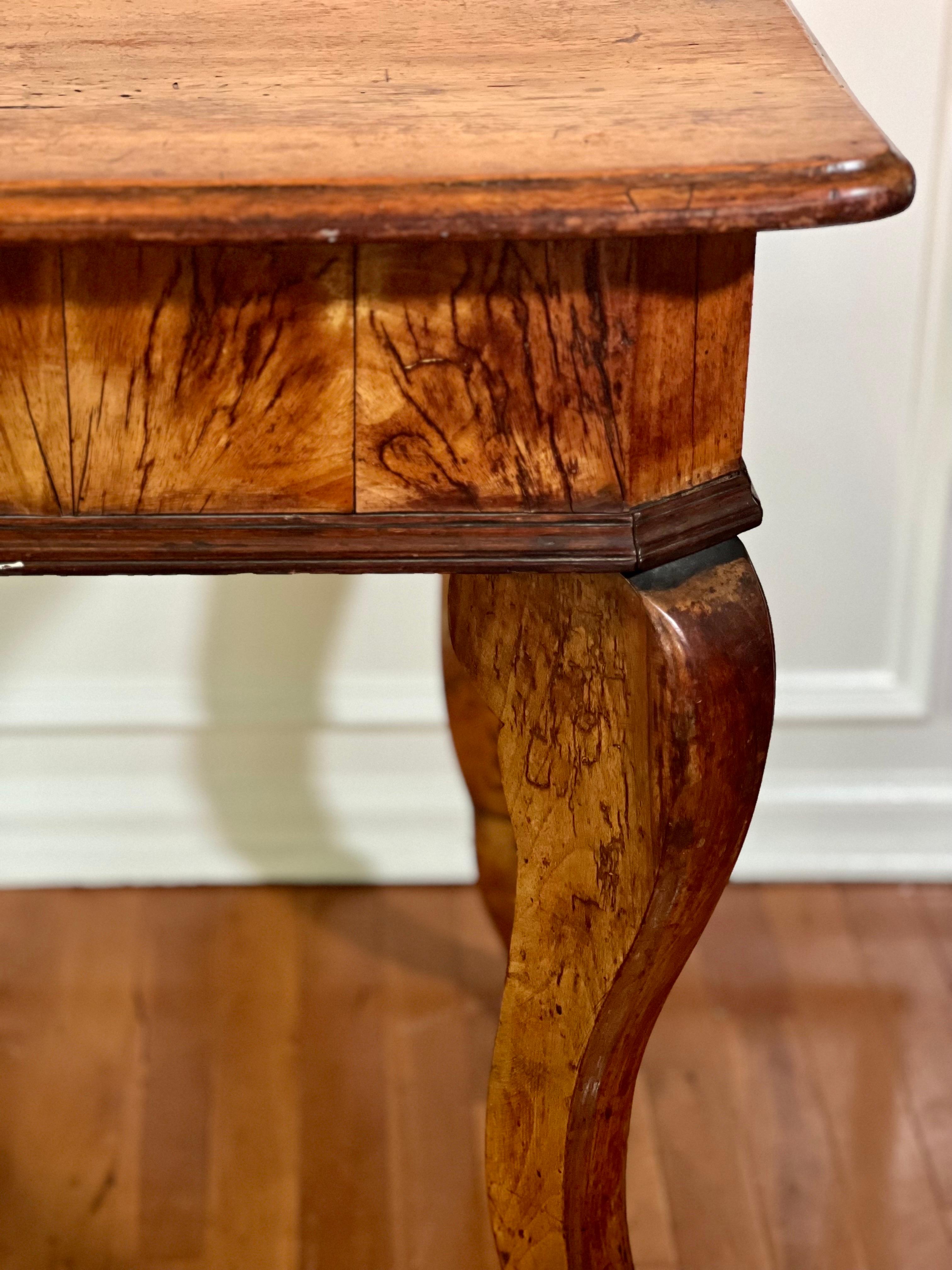 19th Century Country French Farmhouse Walnut Work Table For Sale 4