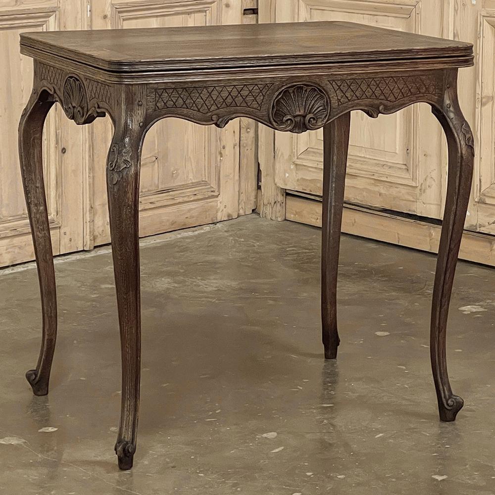 Fait main Table d'appoint française du 19ème siècle ~ Table de jeu en vente