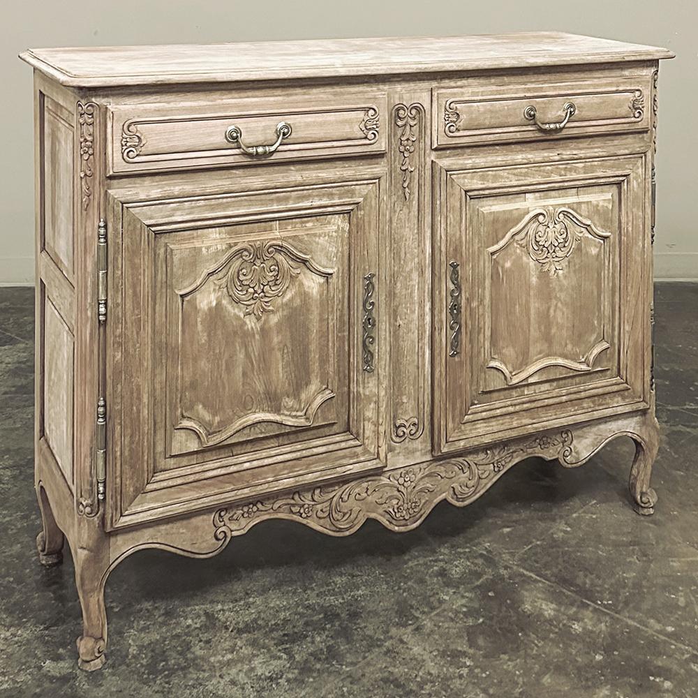 19th Century Country French Fruitwood Buffet was designed for an efficient floor plan.  Measuring only 17