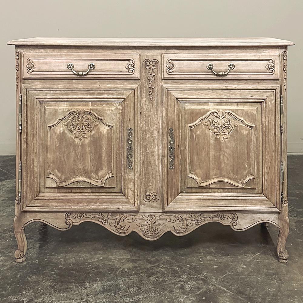 French Provincial 19th Century Country French Fruitwood Buffet For Sale