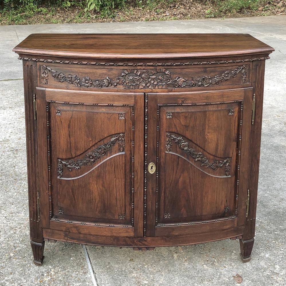 Hand-Carved 19th Century Country French Fruitwood Buffet