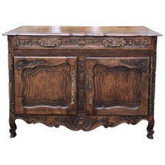 19th Century Country French Fruitwood Buffet