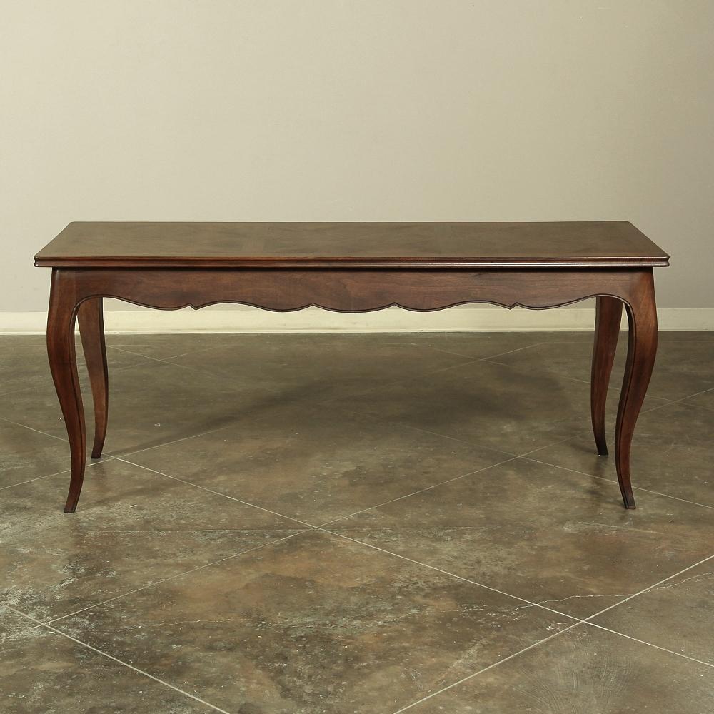 Hand-Crafted 19th Century Country French Fruitwood Sofa Table