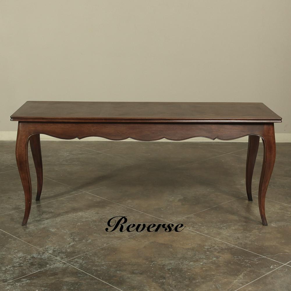 19th Century Country French Fruitwood Sofa Table In Good Condition In Dallas, TX