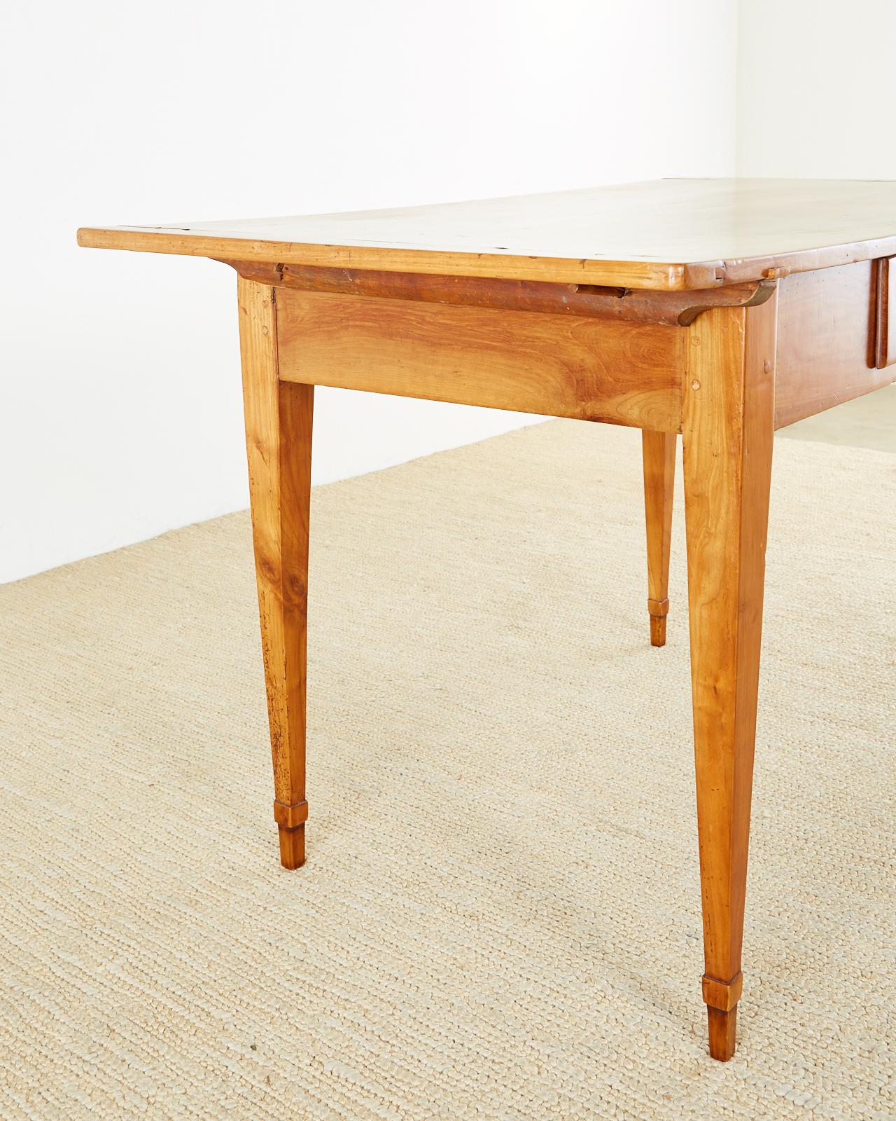 19th Century Country French Fruitwood Writing Table Desk 2