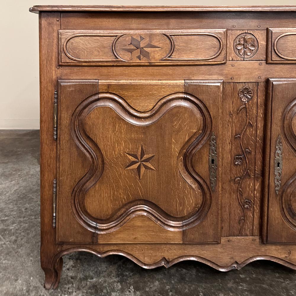 19th Century Country French Inlaid Buffet For Sale 4