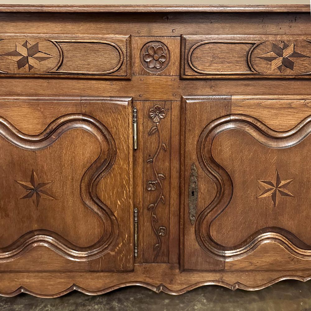 19th Century Country French Inlaid Buffet For Sale 5