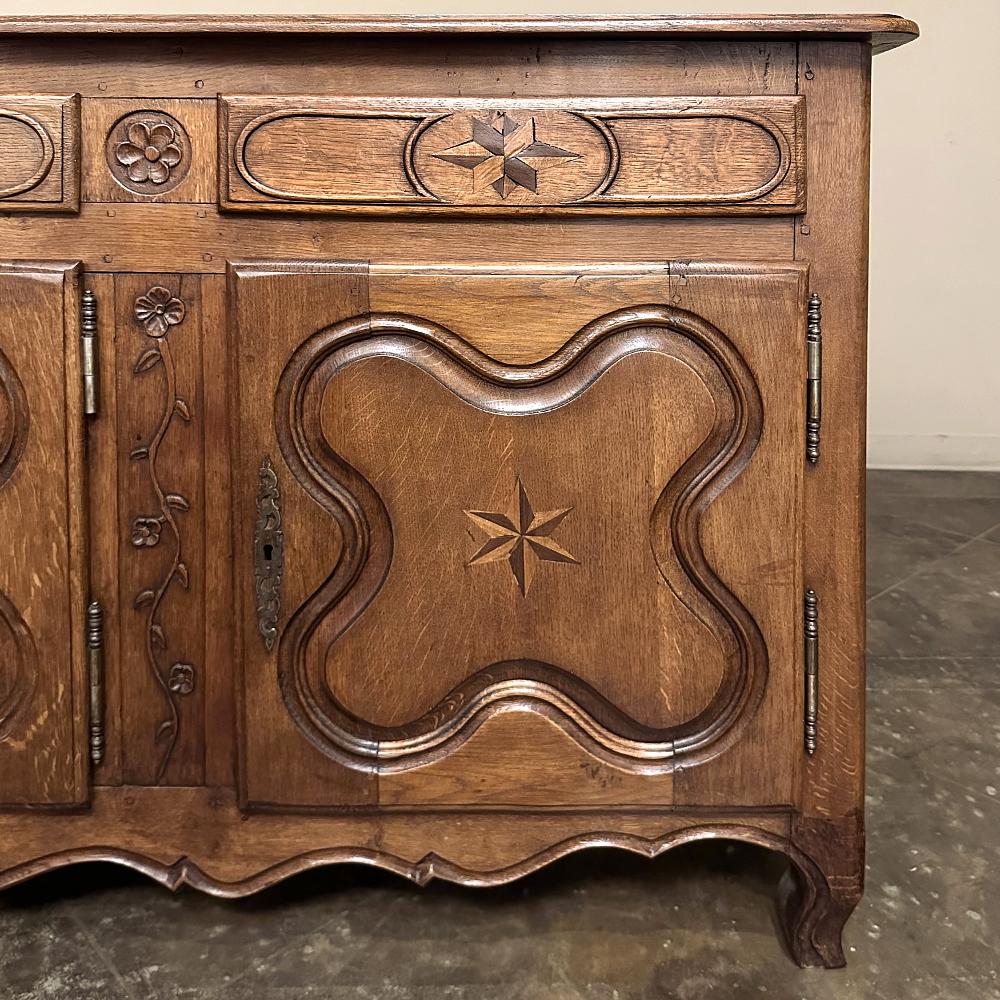 19th Century Country French Inlaid Buffet For Sale 6