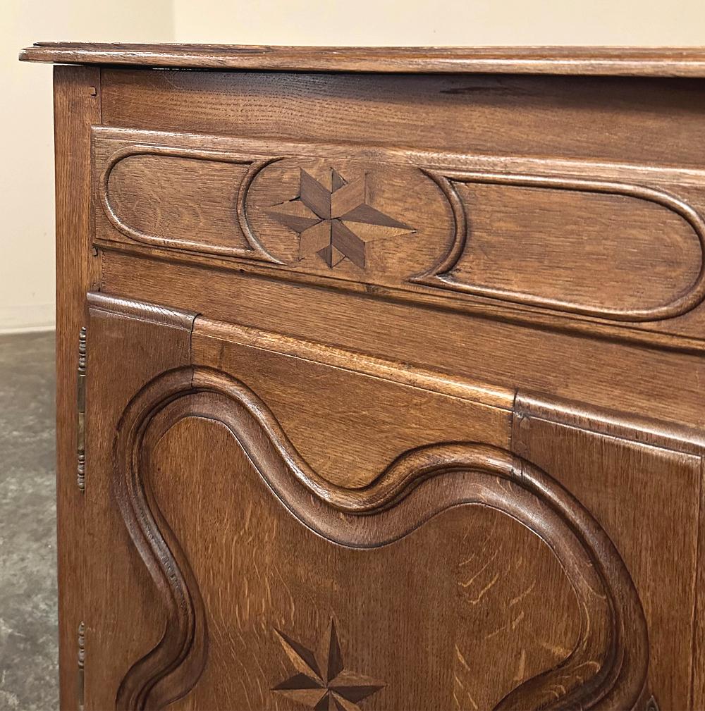 19th Century Country French Inlaid Buffet For Sale 7