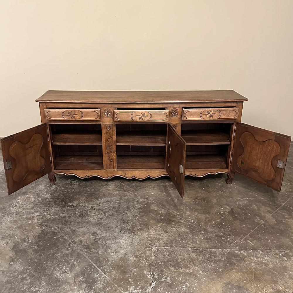 19th Century Country French Inlaid Buffet For Sale 3