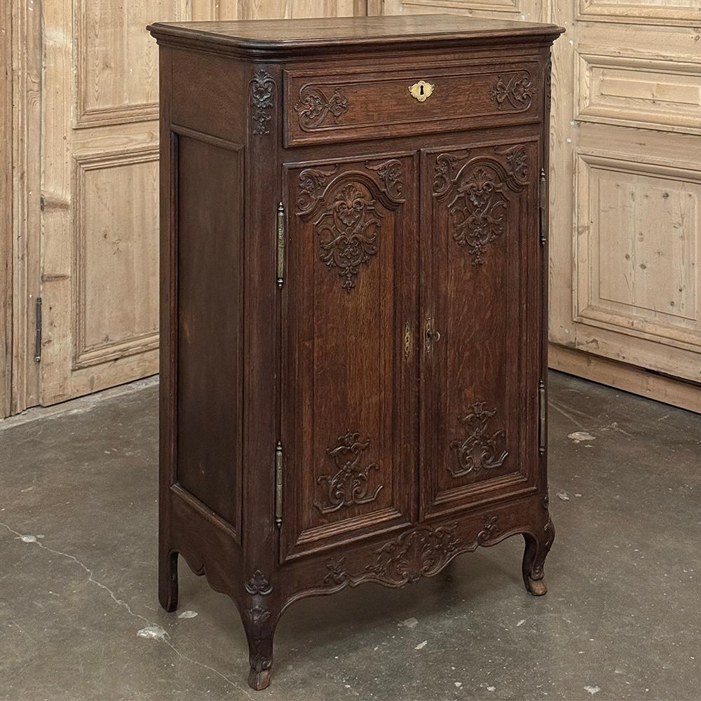 Louis XIV 19th Century Country French Liegoise Confiturer ~ Cabinet For Sale