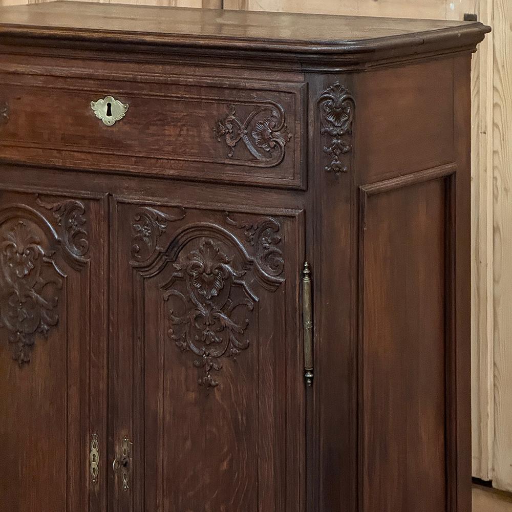 Late 19th Century 19th Century Country French Liegoise Confiturer ~ Cabinet For Sale