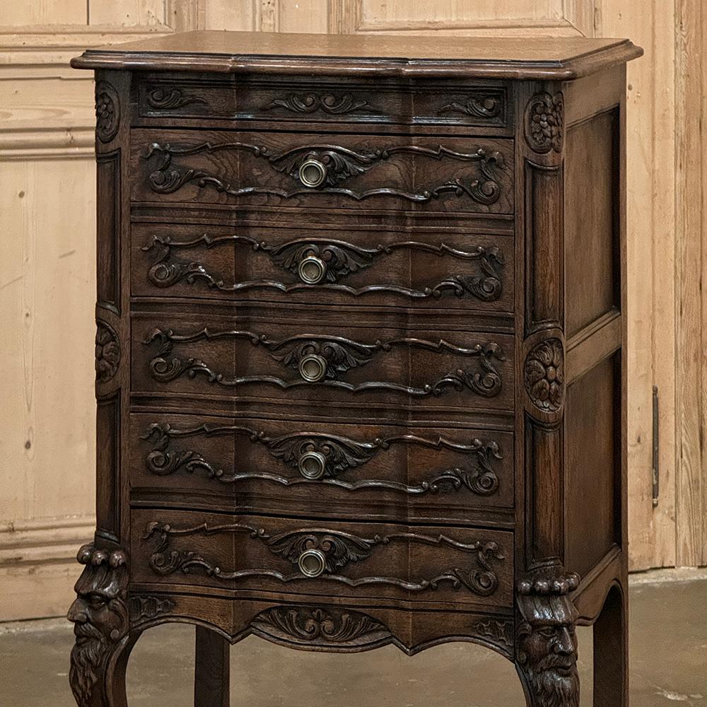 19th Century Country French Louis XIV Chiffoniere ~ Petite Commode For Sale 4