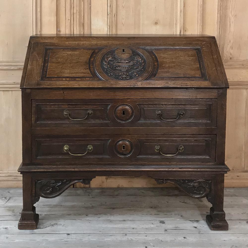 19th Century Country French Louis XIV Secretary In Good Condition In Dallas, TX