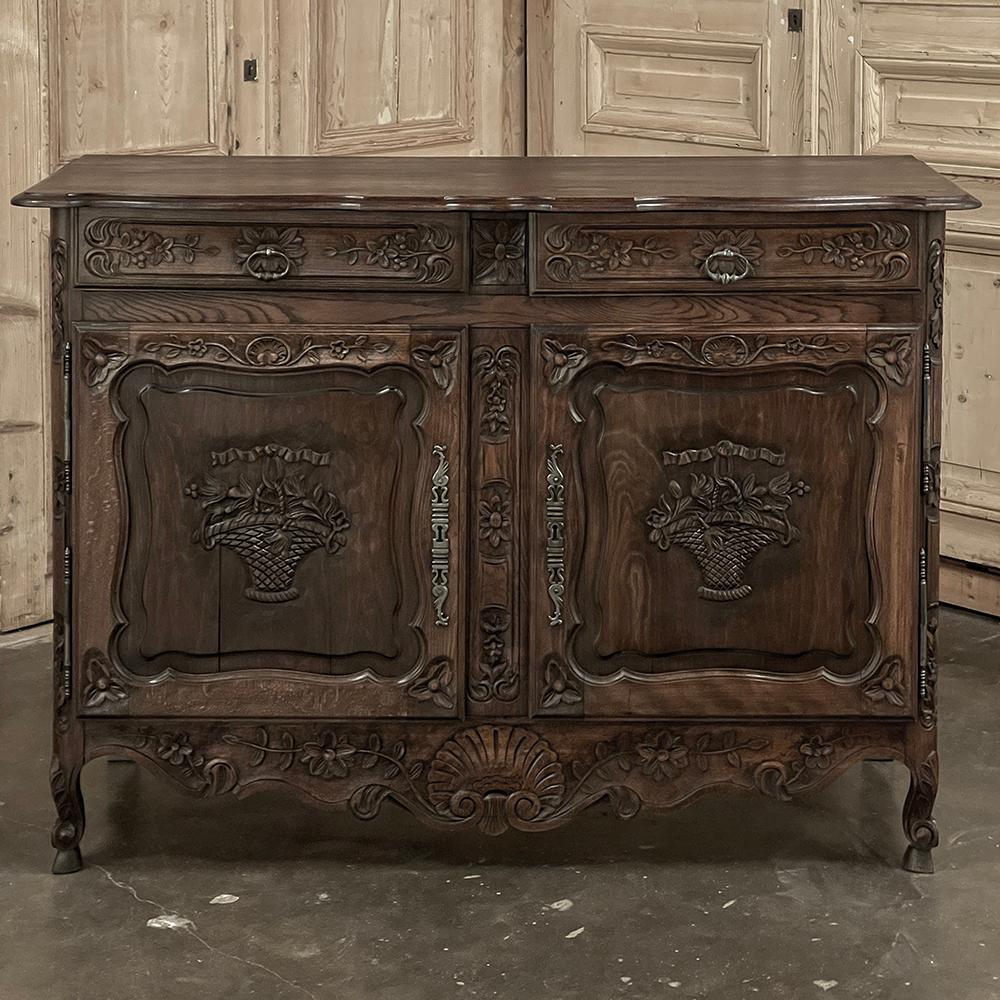 19th Century Country French Louis XVI Buffet In Good Condition For Sale In Dallas, TX