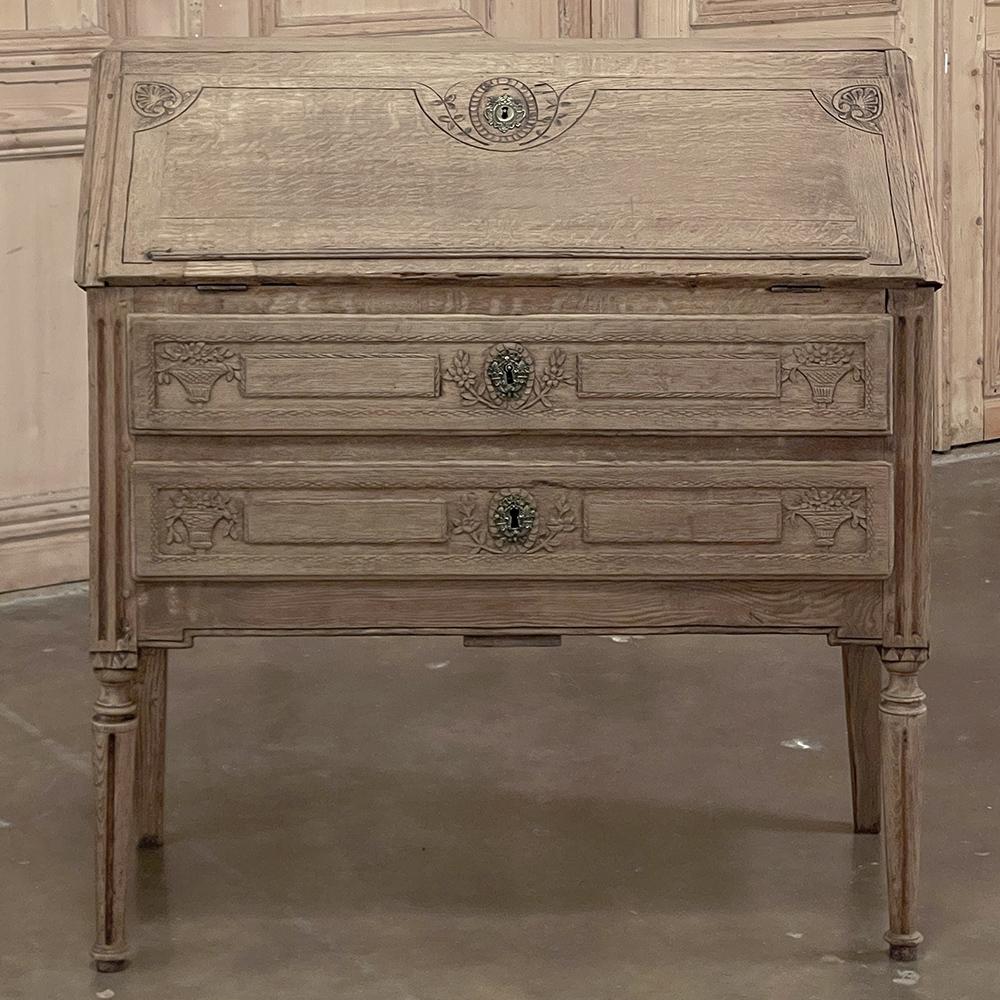 19th Century Country French Louis XVI Secretary In Good Condition For Sale In Dallas, TX