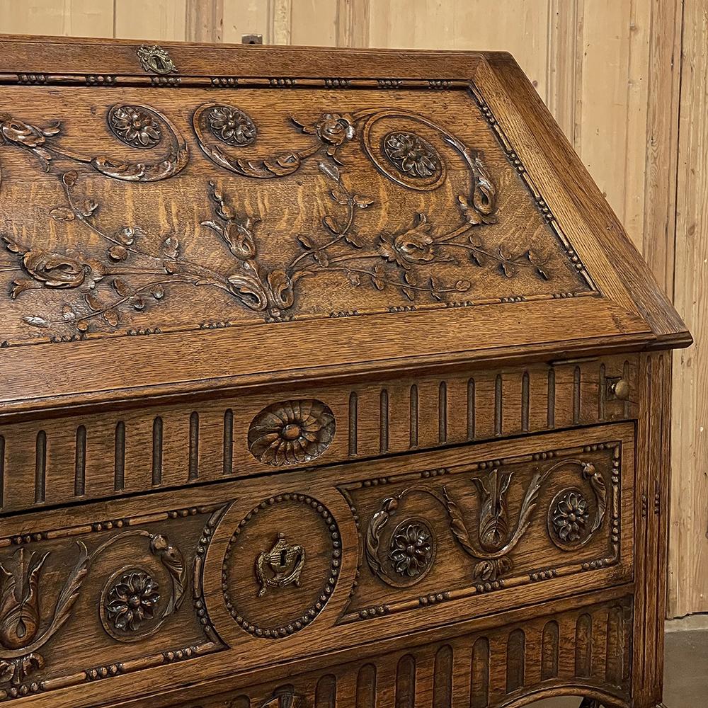19th Century Country French Louis XVI Secretary In Good Condition For Sale In Dallas, TX