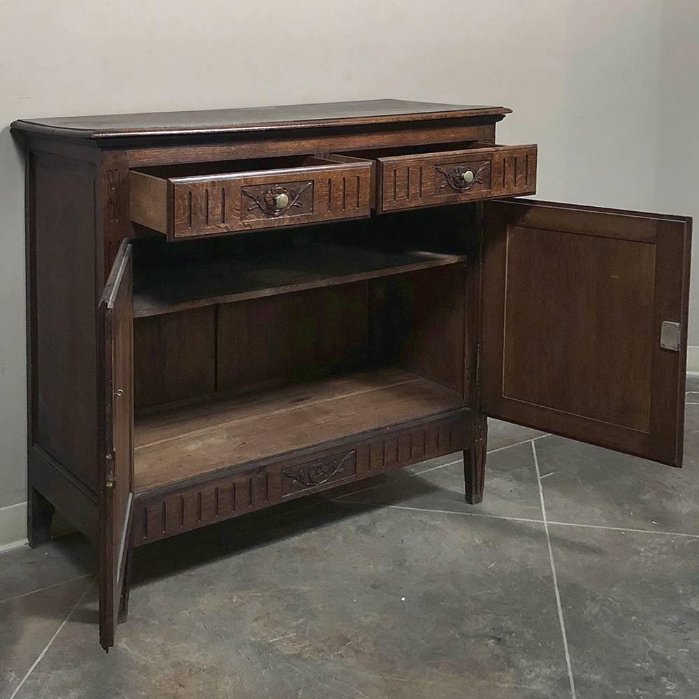 Hand-Crafted 19th Century Louis XVI Style Oak Buffet