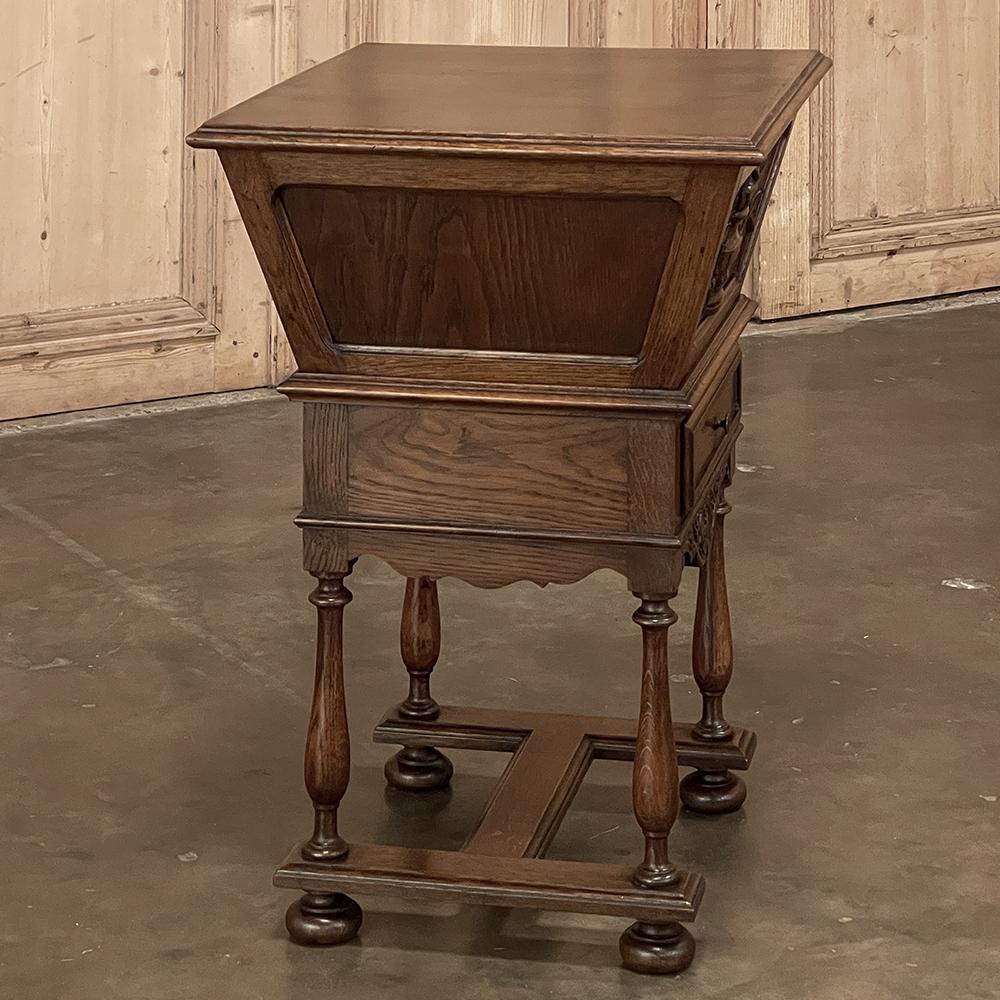 19th Century Country French Mini-Petrin Sewing Cabinet ~ End Table For Sale 4