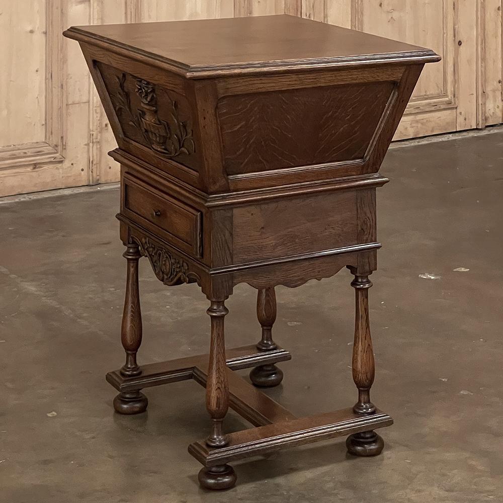 19th Century Country French Mini-Petrin Sewing Cabinet ~ End Table For Sale 5