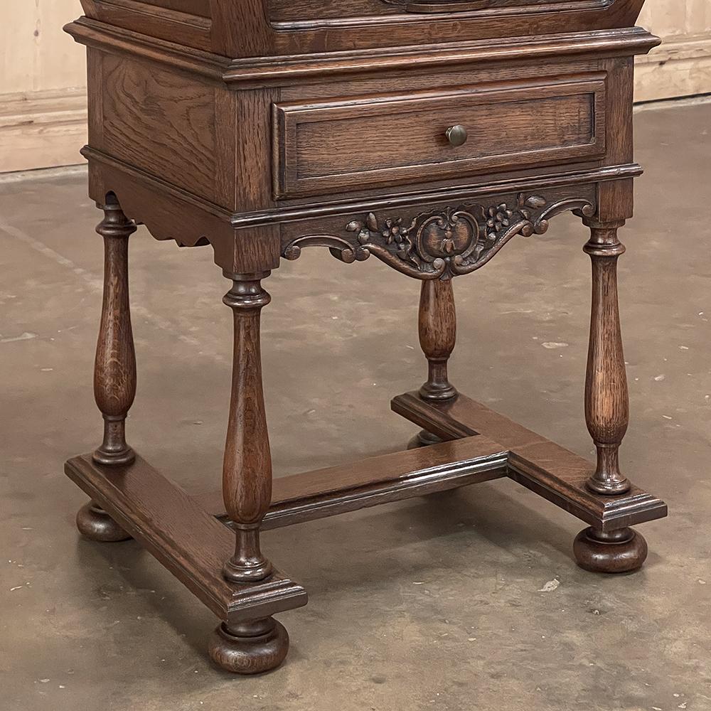19th Century Country French Mini-Petrin Sewing Cabinet ~ End Table For Sale 6