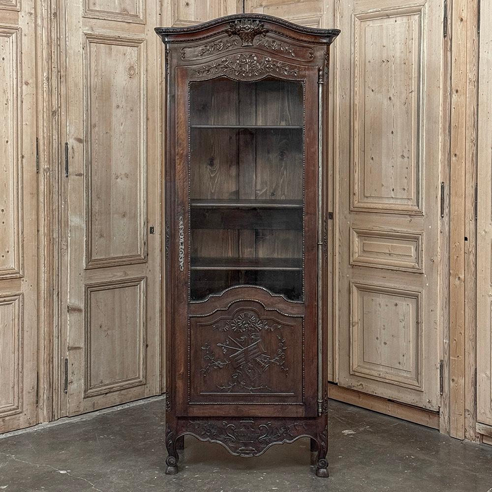 Vitrina de Normandía francesa del siglo XIX ~ Bonnetiere Francés en venta