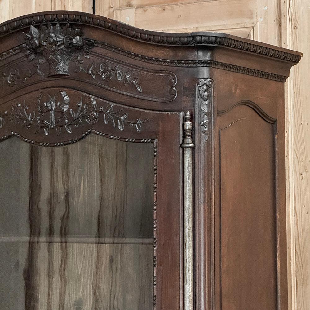 Vitrina de Normandía francesa del siglo XIX ~ Bonnetiere Acero en venta