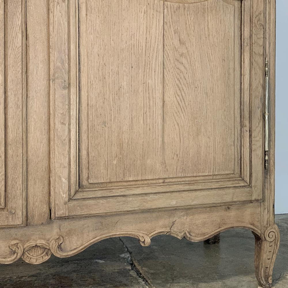 19th Century Country French Normandy Stripped Oak Armoire 5