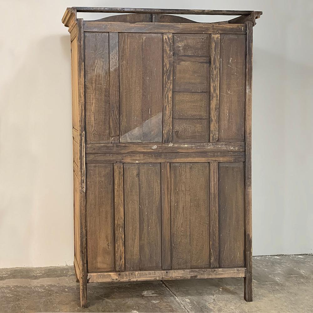 19th Century Country French Normandy Stripped Oak Armoire 12
