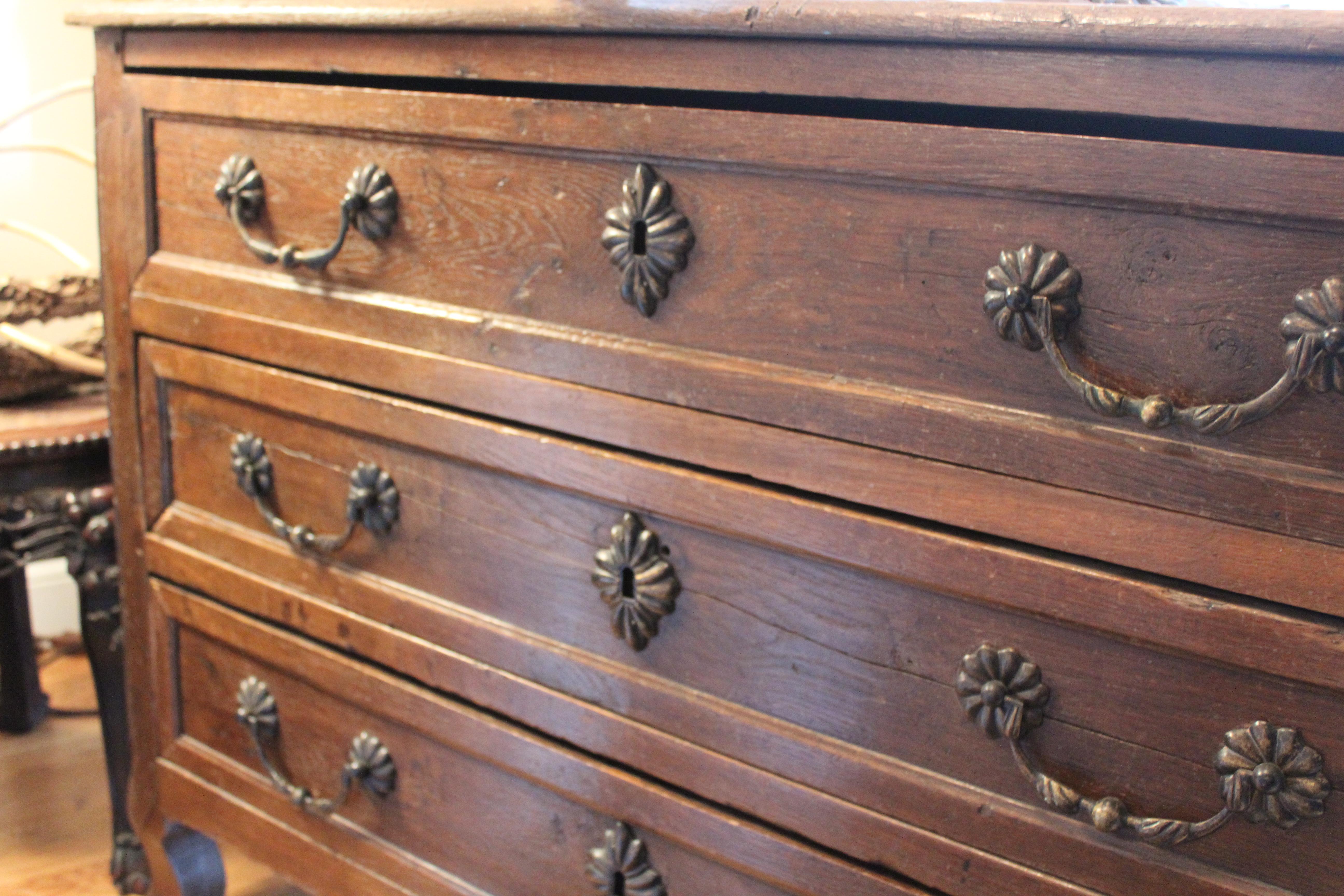 19th Century Country French Oak Bureau 10