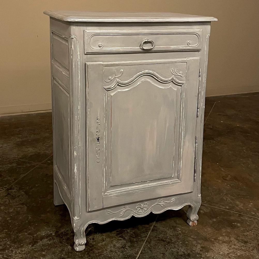Hand-Crafted 19th Century Country French Painted Confiturier, Cabinet For Sale