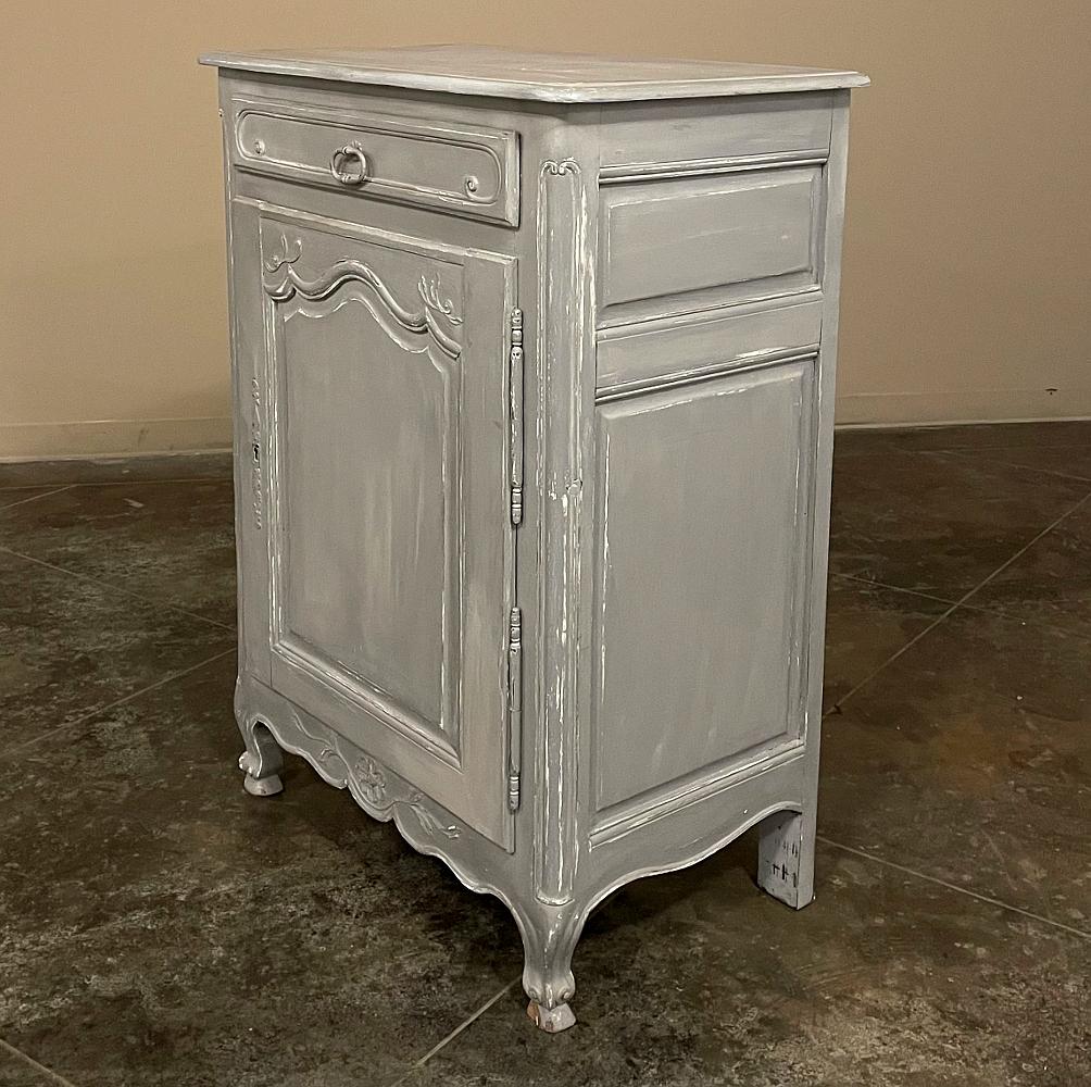 Steel 19th Century Country French Painted Confiturier, Cabinet For Sale