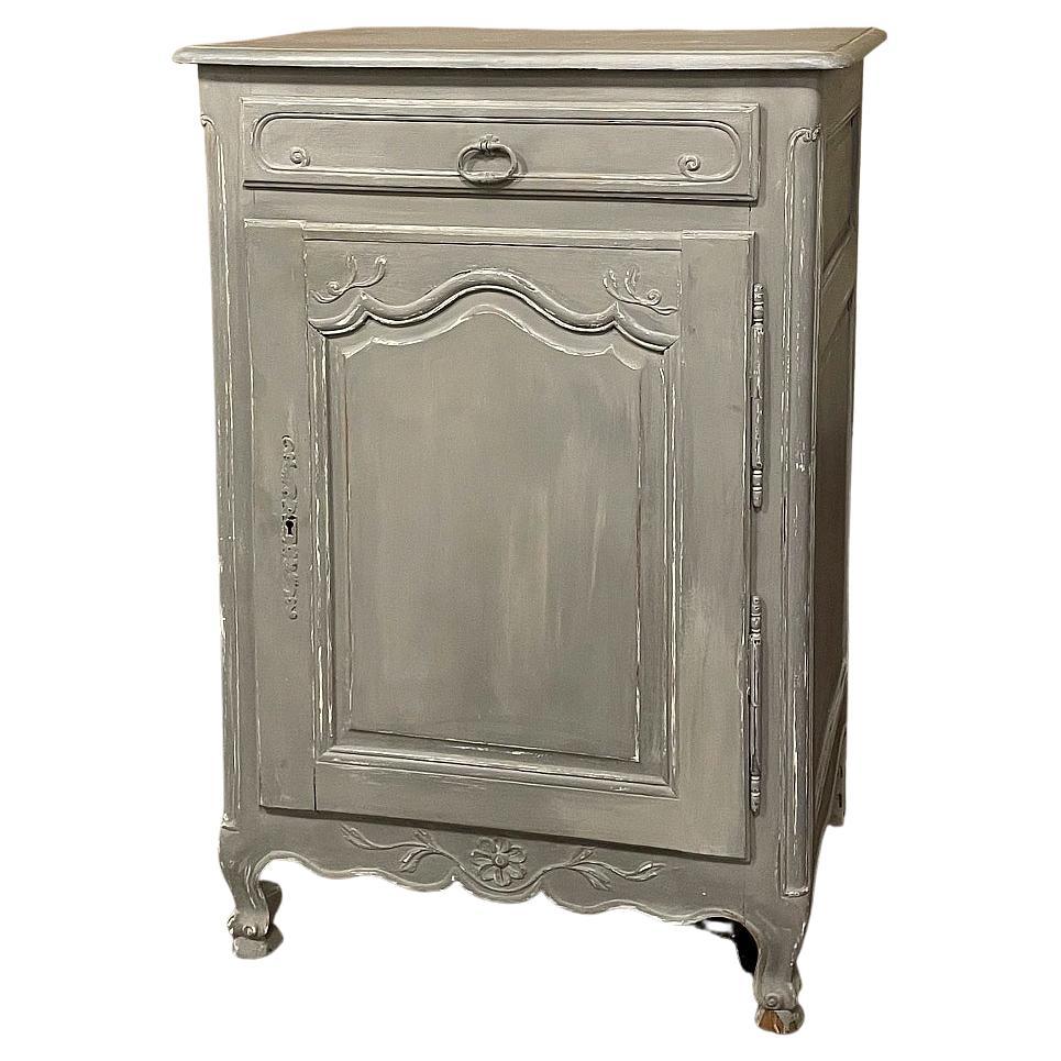 19th Century Country French Painted Confiturier, Cabinet For Sale