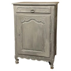 Antique 19th Century Country French Painted Confiturier, Cabinet