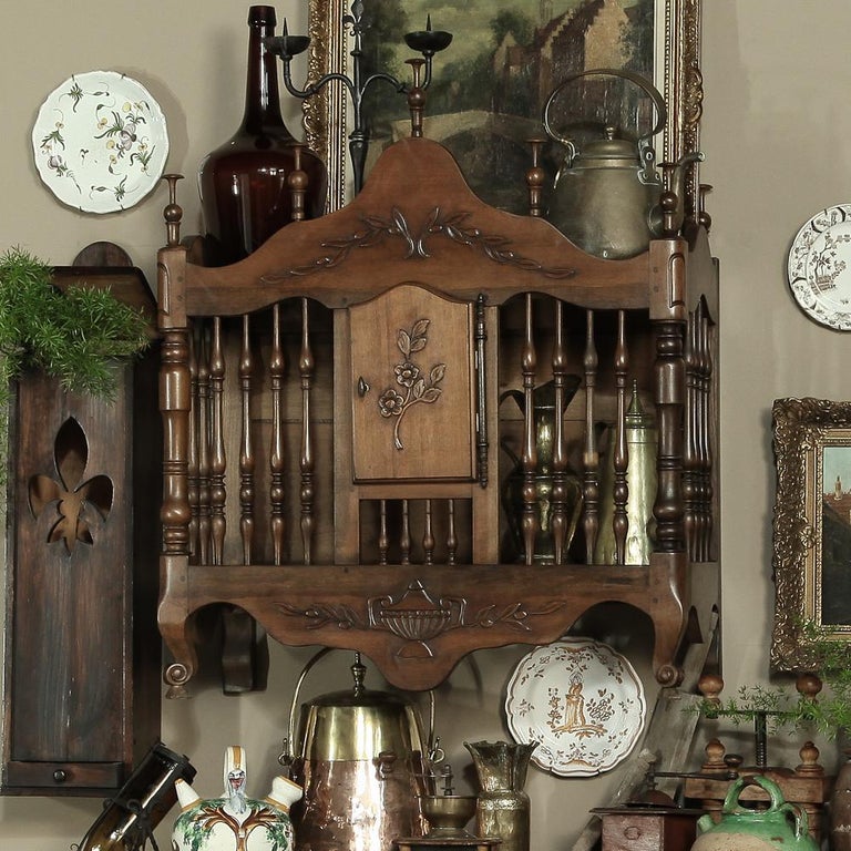 19th Century Country French Fruitwood Bread Box For Sale