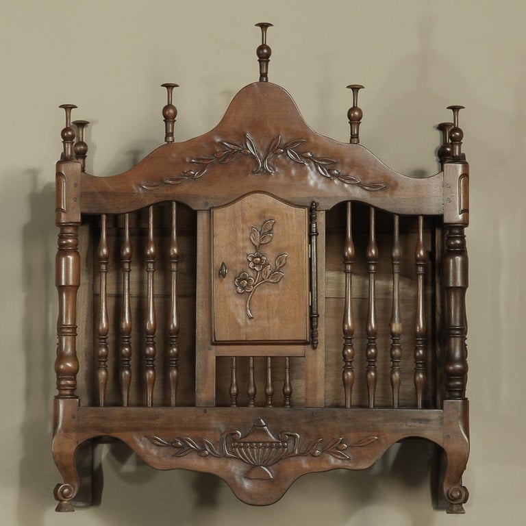 19th Century Country French Fruitwood Bread Box For Sale