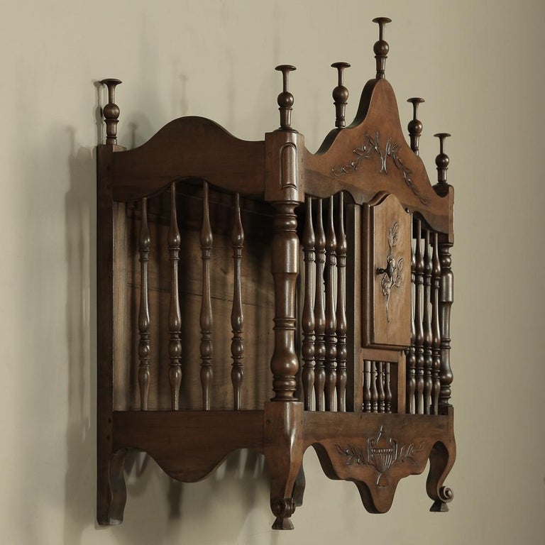 19th Century Country French Fruitwood Bread Box For Sale