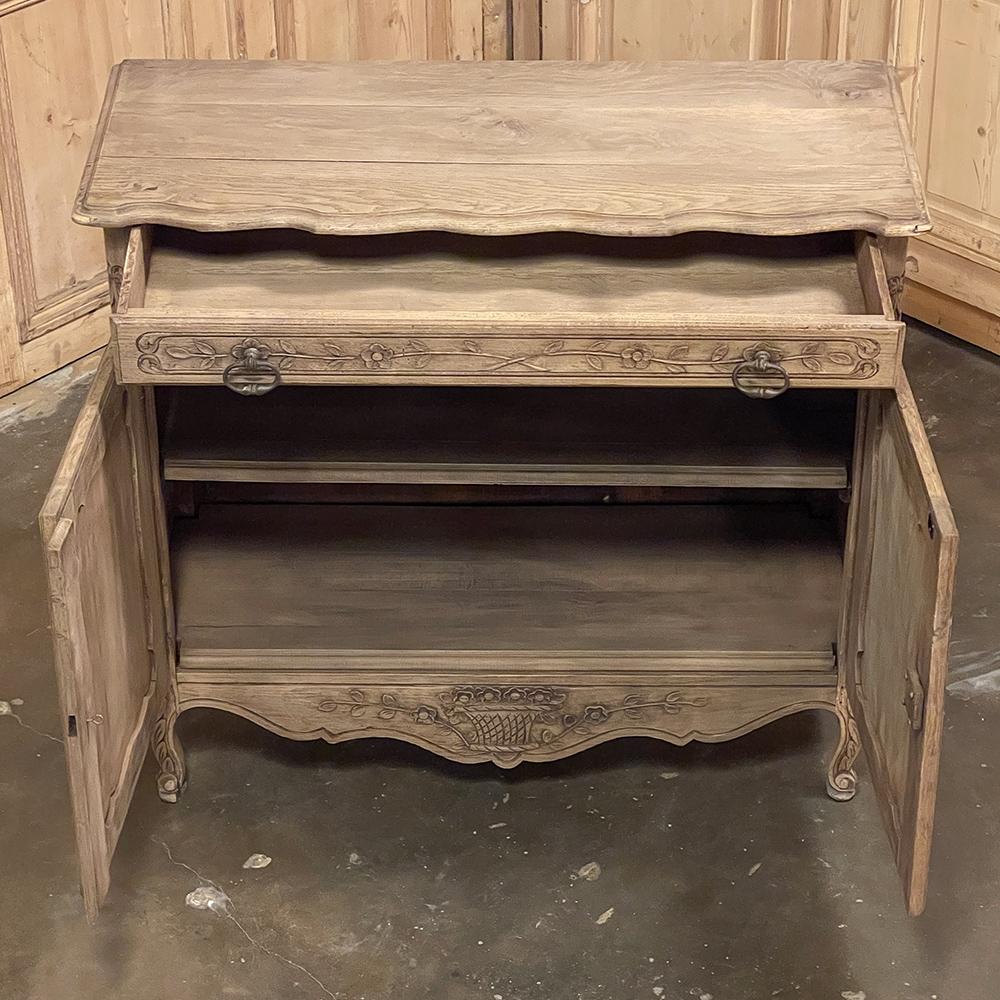 19th Century Country French Petite Buffet in Stripped Oak 2