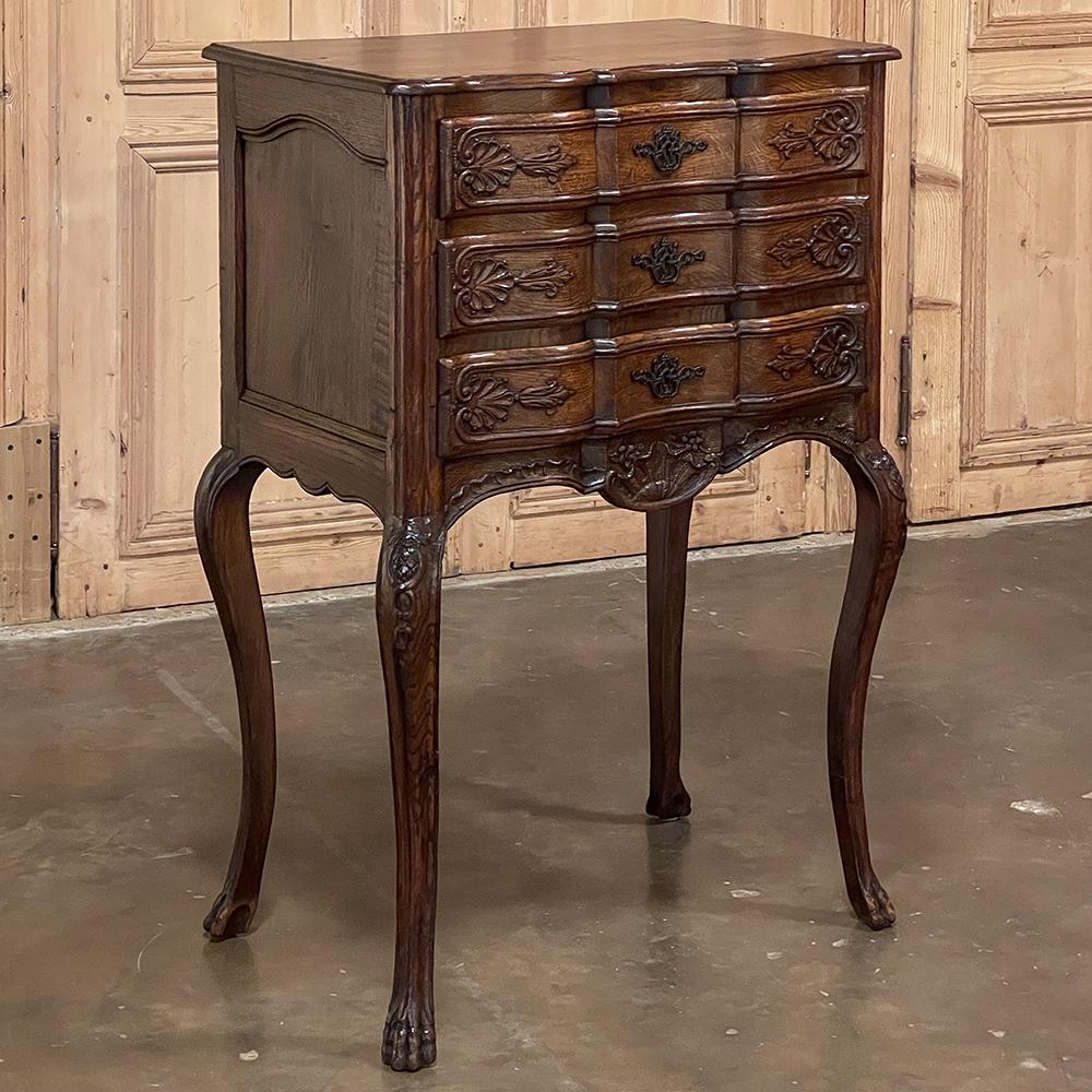 Louis XV 19th Century Country French Petite Commode, Nightstand For Sale
