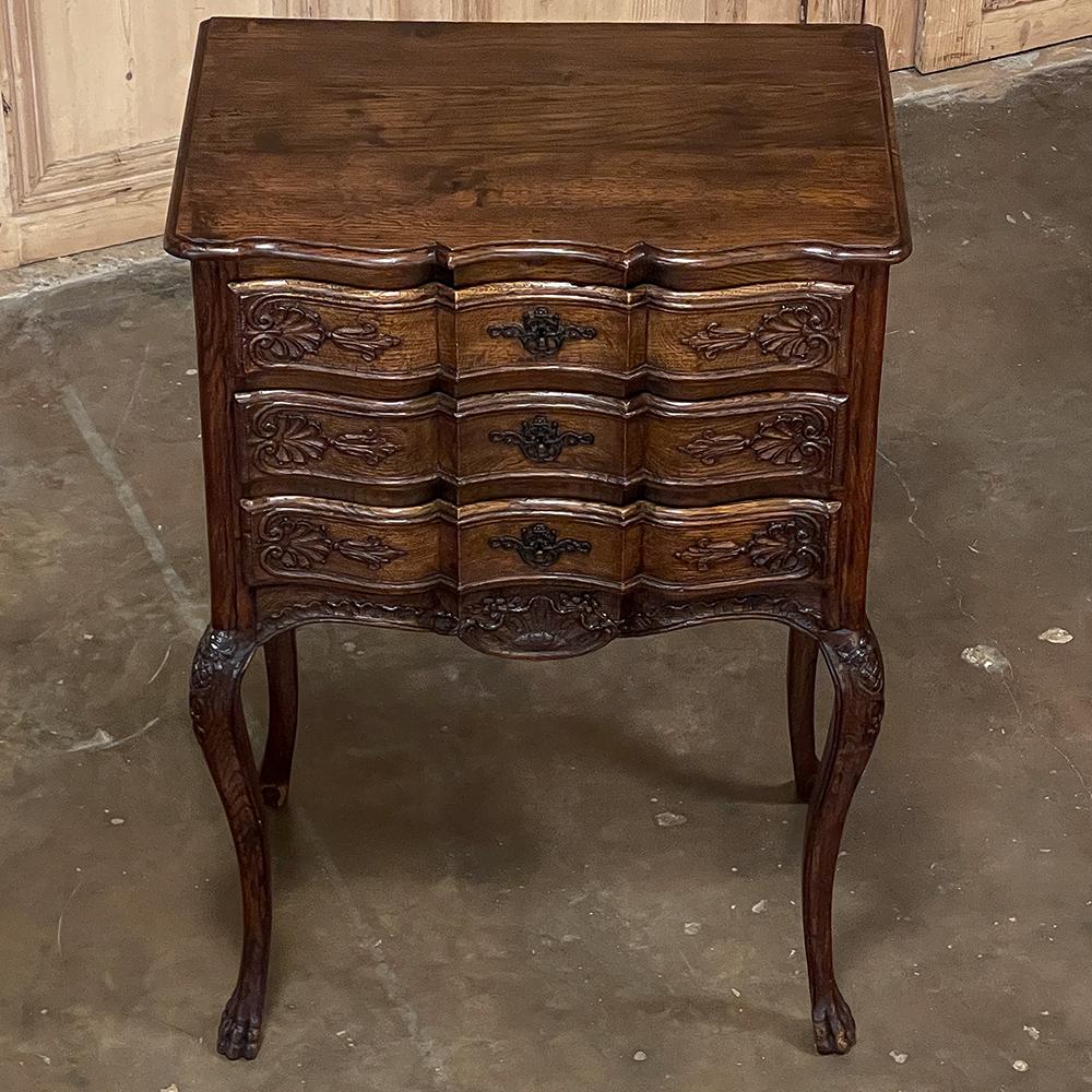 19th Century Country French Petite Commode, Nightstand In Good Condition For Sale In Dallas, TX